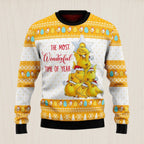 Wonderful Time Chicken Ugly Christmas Sweater