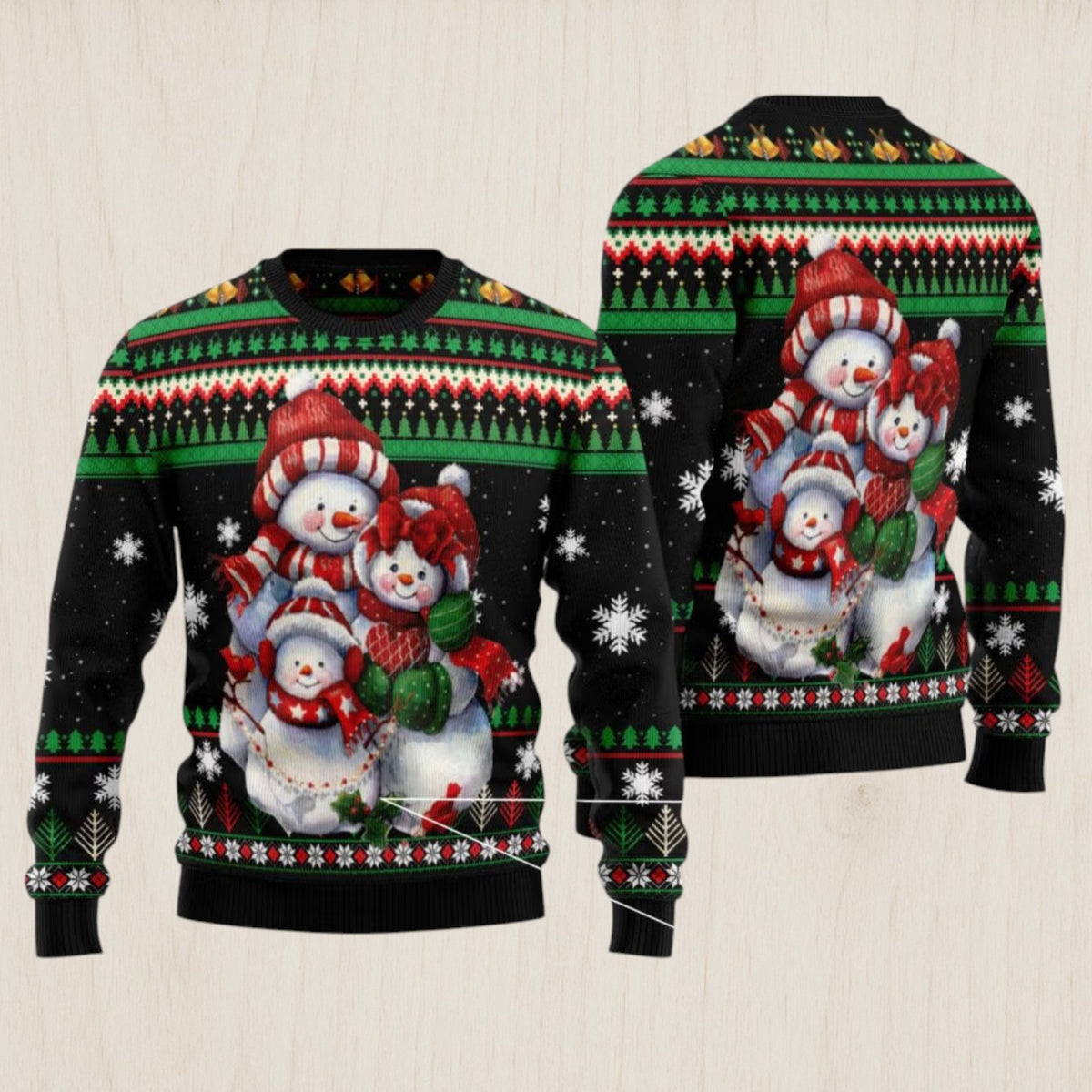 Lovely Snowman Ugly Christmas Sweater