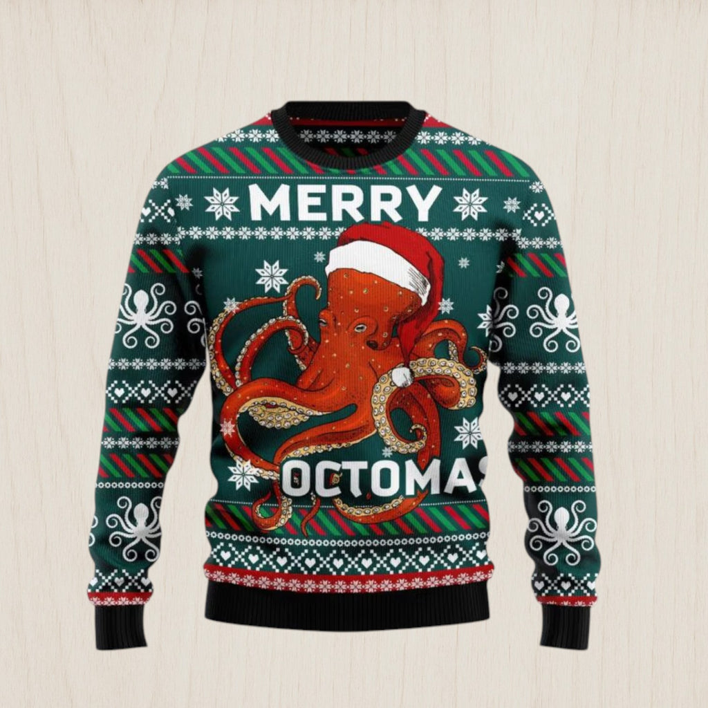 Merry Octomas Ugly Christmas Sweater