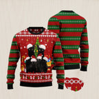 Black Cat Family Christmas Ugly Christmas Sweater