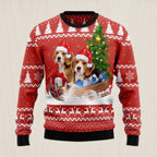 Beagle Dashing Ugly Christmas Sweater