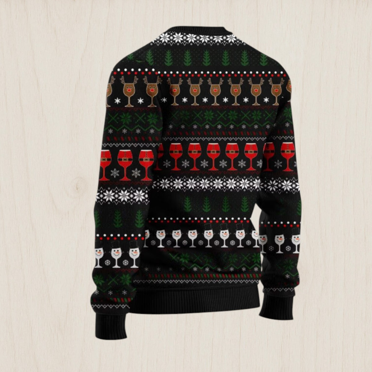 Red Wine More Merry Ugly Christmas Sweater