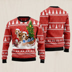Beagle Dashing Ugly Christmas Sweater
