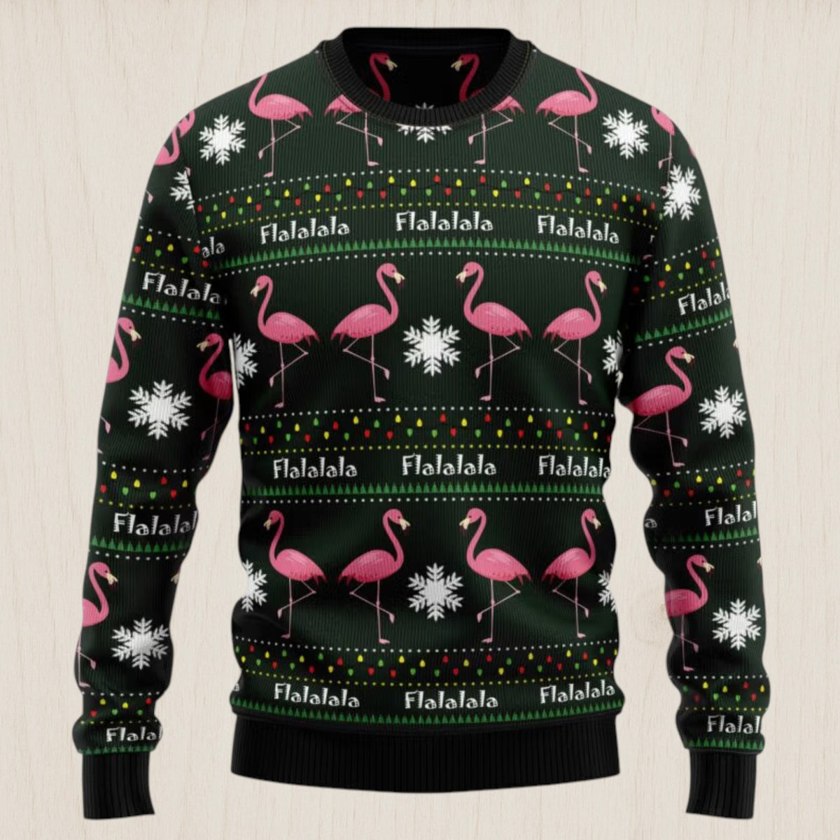 Flamingo Flalala Ugly Christmas Sweater