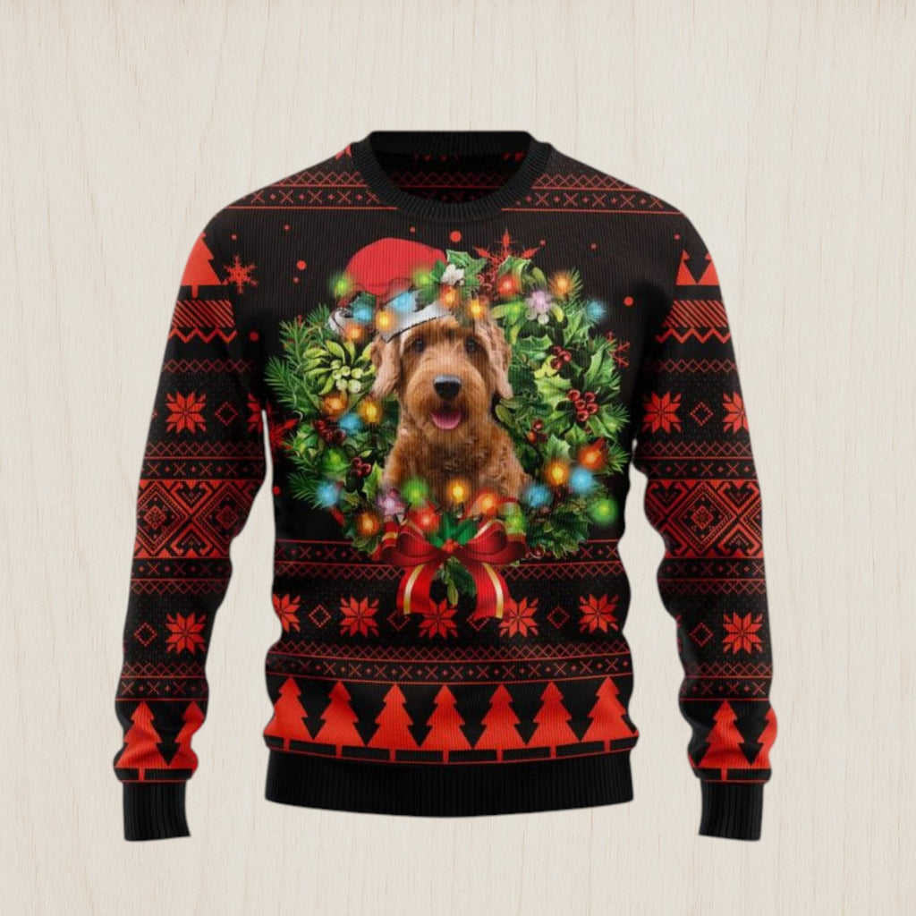 Cute Goldendoodle Ugly Christmas Sweater