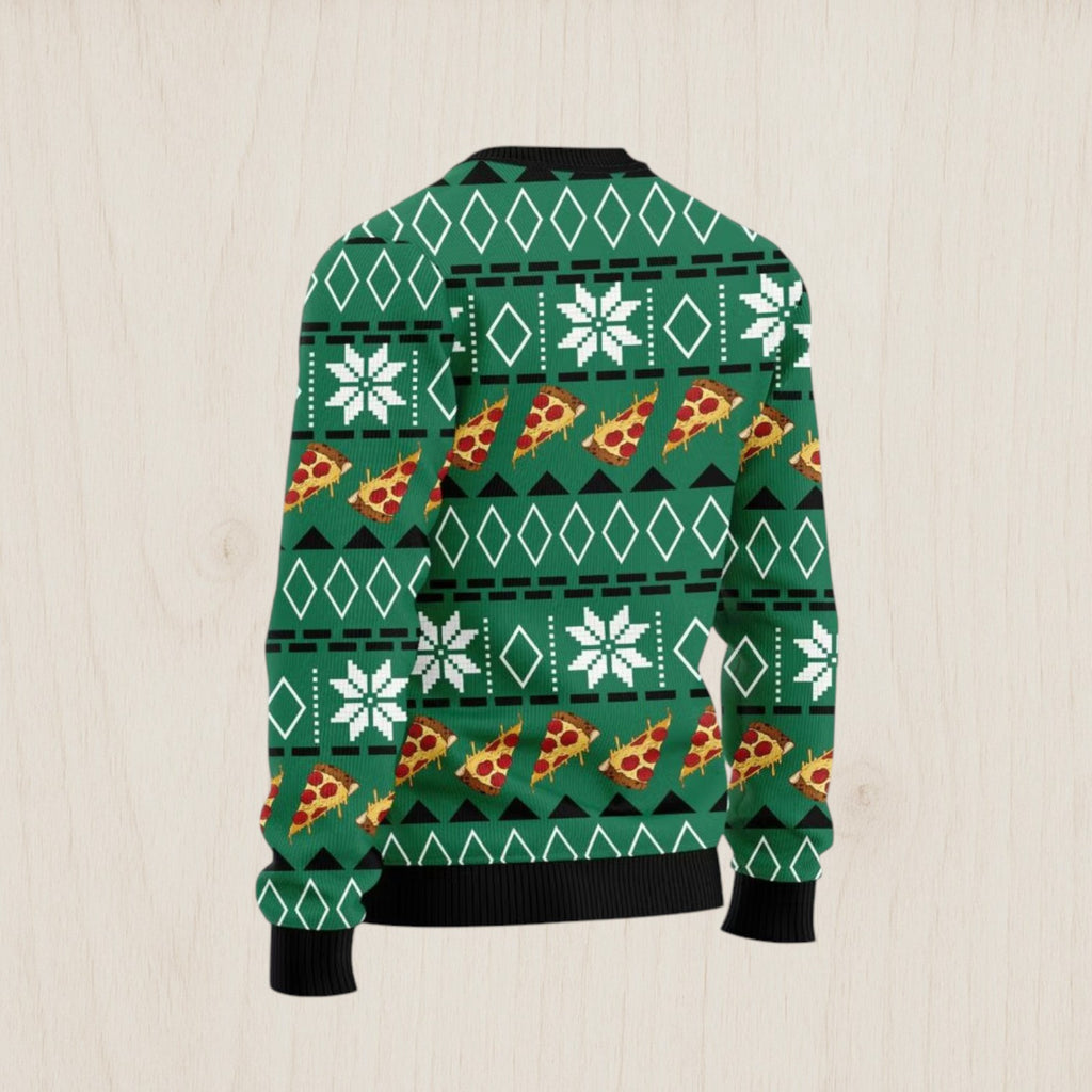 Cat Pizza Ugly Christmas Sweater