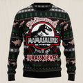 Dinosaur Mamasaurus Ugly Christmas Sweater
