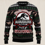 Dinosaur Mamasaurus Ugly Christmas Sweater