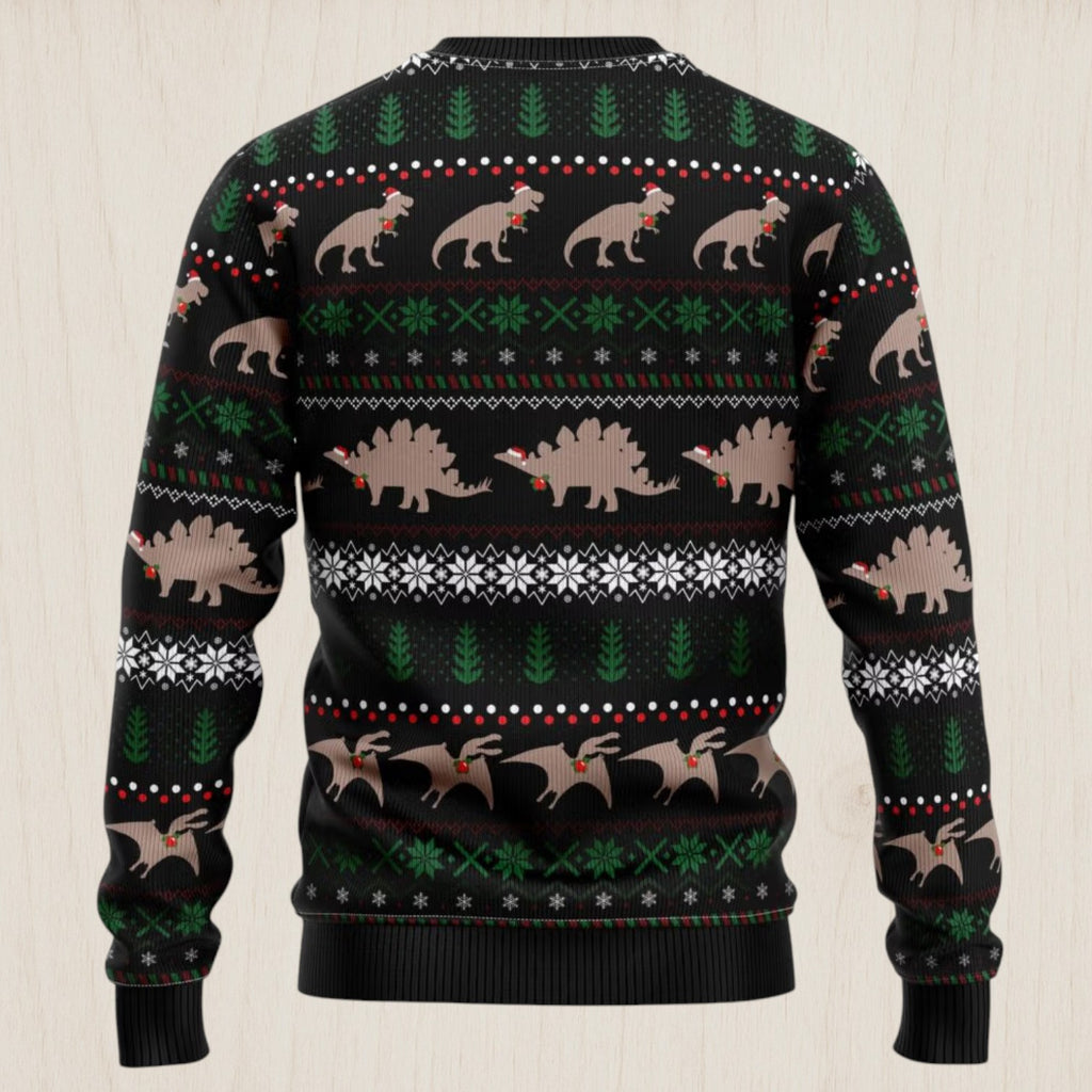 Dinosaur Mamasaurus Ugly Christmas Sweater