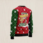 Donkey Naughty List Ugly Christmas Sweater