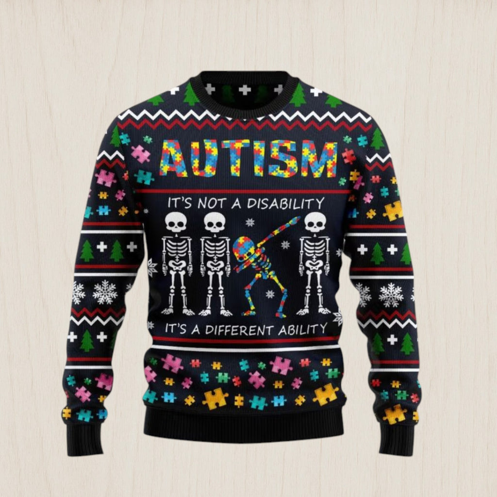 Autism Different Ugly Christmas Sweater