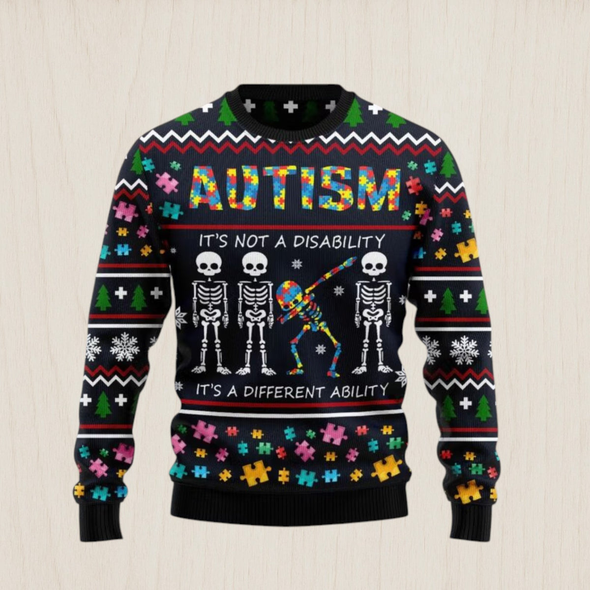 Autism Different Ugly Christmas Sweater