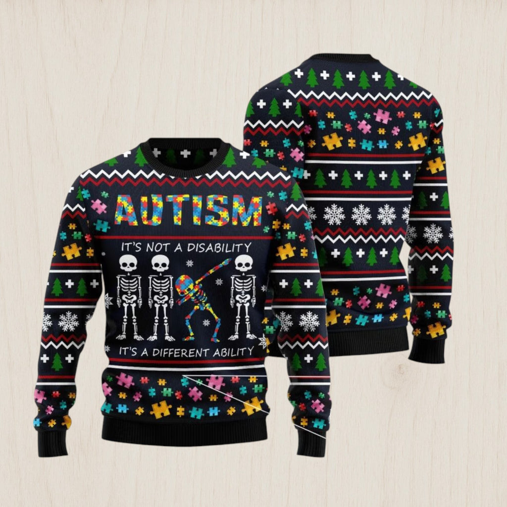 Autism Different Ugly Christmas Sweater