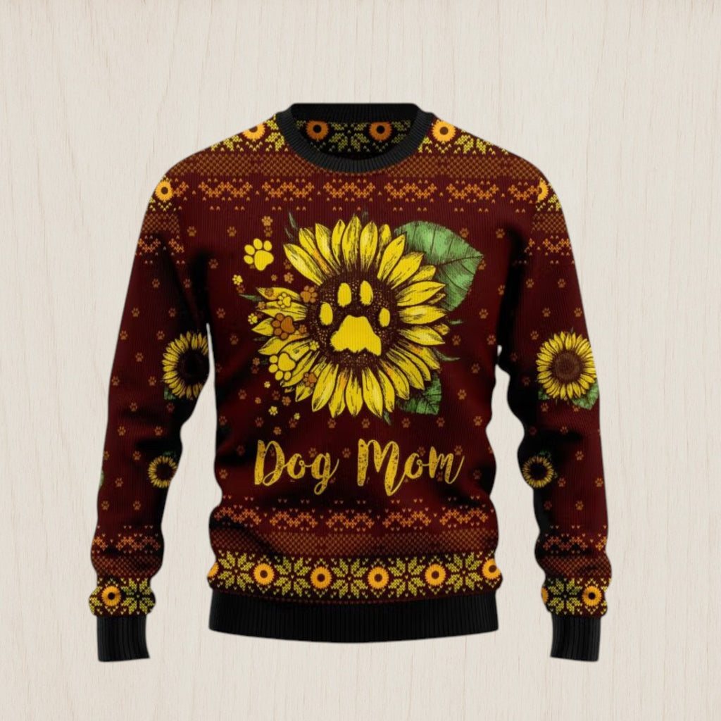 Dog Mom Ugly Christmas Sweater