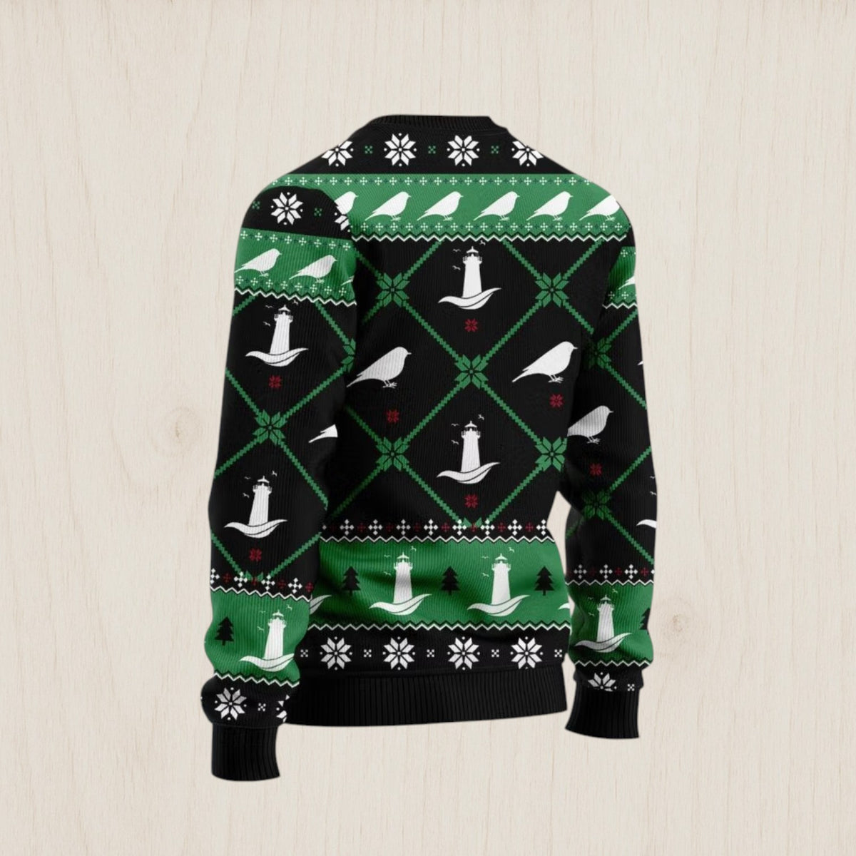 Michigan USA Symbols Pattern Ugly Christmas Sweater