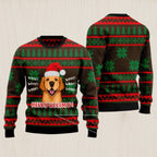 Golden Retriever Woofmas Ugly Christmas Sweater