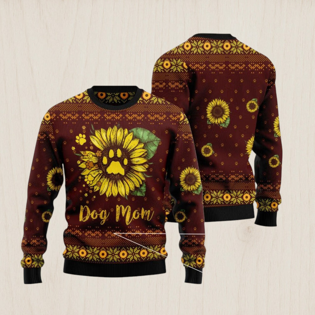 Dog Mom Ugly Christmas Sweater