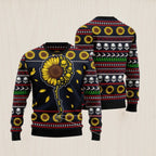 Skull Sunflower Ugly Christmas Sweater