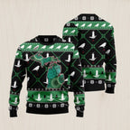 Michigan USA Symbols Pattern Ugly Christmas Sweater