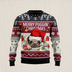 Merry Puggin Christmas Ugly Christmas Sweater