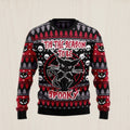 Black Cat Spooky Halloween Ugly Christmas Sweater