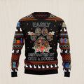 Cat And Books Christmas Ugly Christmas Sweater