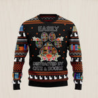 Cat And Books Christmas Ugly Christmas Sweater