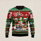 Yorkshire Terrier Believe Christmas Ugly Christmas Sweater
