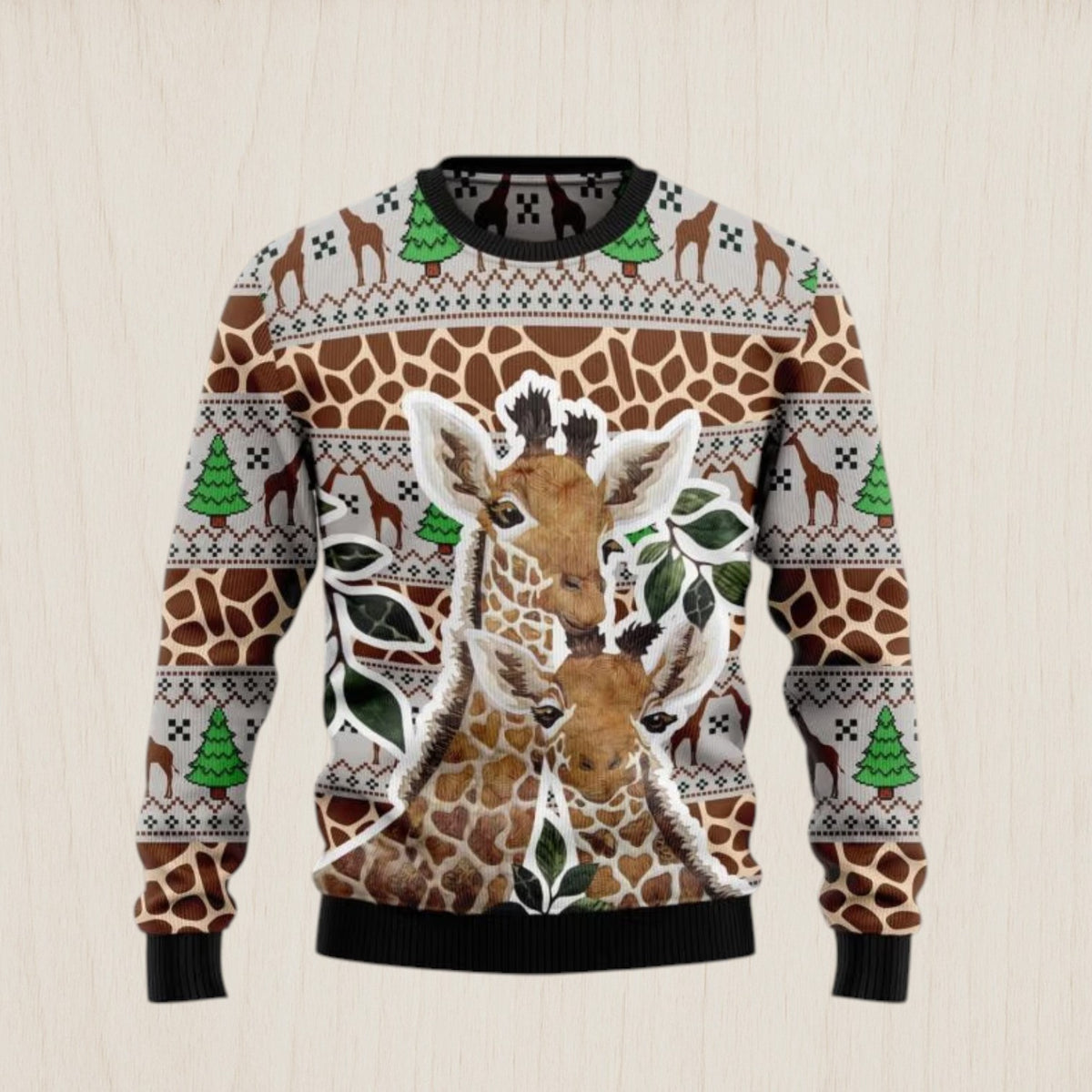 Giraffe Family Christmas Ugly Christmas Sweater