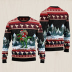 T-Rex Santa Claus Ugly Christmas Sweater