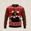 Black Cat Family Christmas Ugly Christmas Sweater