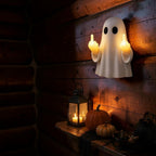 Ghost middle finger LED night light, funny Halloween lamp | USAGatherCo